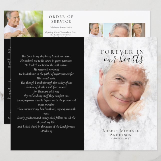 Programa Funeral de Mármol de 4 páginas de presupu (Anverso / Reverso)