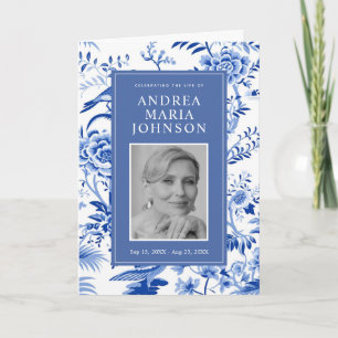 Programa Funeral De Orden De Servicio De Chinoiser