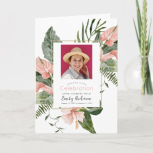 Programa Funeral Floral Tropical Rosa
