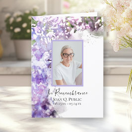 Programa Funeral Funeral de Purple Lilac Flowers
