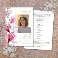 Funeral Funeral Memorial Pink Floral Orden De Serv