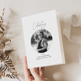 Programa Funeral HARLOW, Tarjeta plegada obituaria