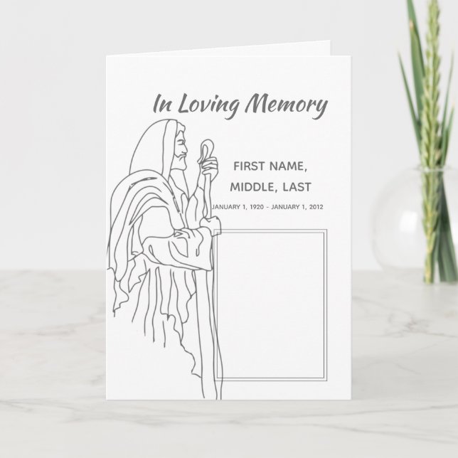 Programa Funeral Jesús , Escritura, Cristiano (Anverso)