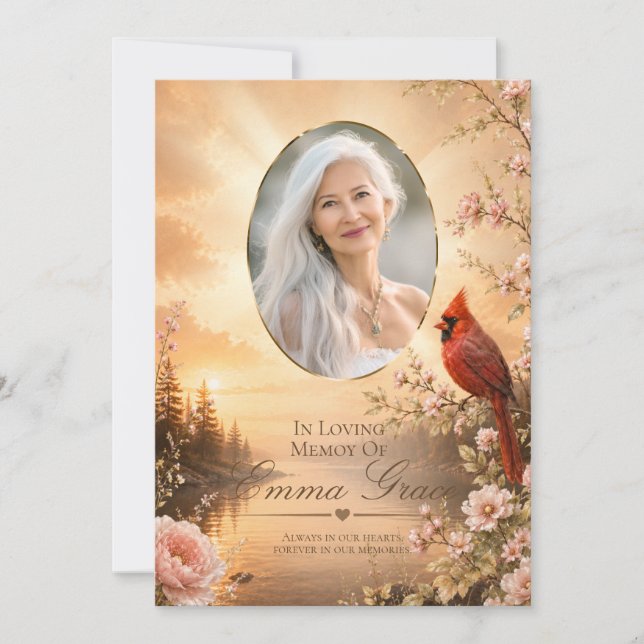 Programa Funeral Memorial del Cardenal para Ella (Anverso)