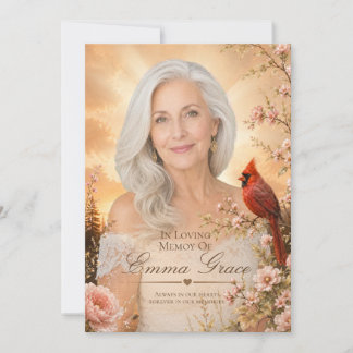 Programa Funeral Memorial del Cardenal para Ella