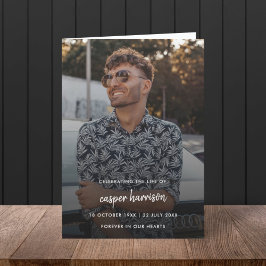 Programa Funeral moderno | Celebración de la vida doblada