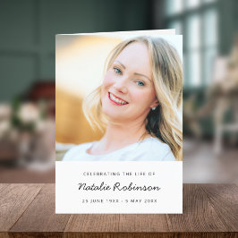 Programa Funeral moderno | Celebración de la vida por orden