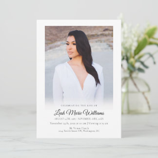 Programa Funeral moderno y elegante de fotos en memoria