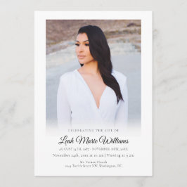 Programa Funeral moderno y elegante de fotos en memoria