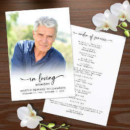 Programa Funeral Order of Service In Loving Memory