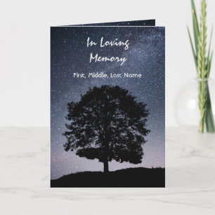 Programa Funeral Personalizado Estrellas Árboles N