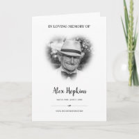 Funeral plegado conmemorativo de la foto del marco