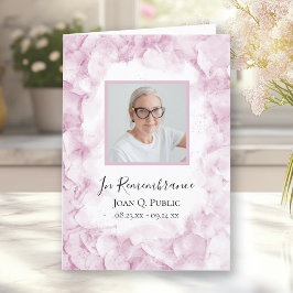 Programa Funeral Servicio plegado de las flores de hidrange