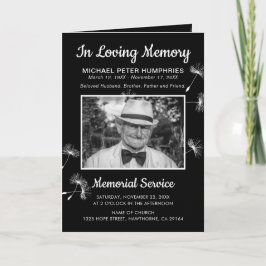 Programa funeral Wish Photo | Orden de servicio