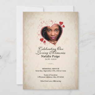 Programa funerario de collage de personalizados co