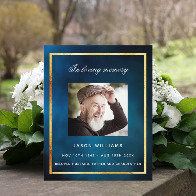 Programa funerario de fotografía con el oro del ci (Subido por el creador)