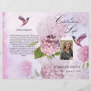 Programa funerario de Hydrangeas Hummingbird Pink