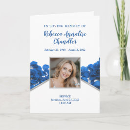 Programa funerario de Rosas azules | Programa Memo