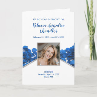 Programa funerario de Rosas azules | Programa Memo