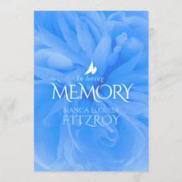 Programa funerario de servicio en memoria de rosa 