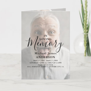 Programa funerario de simpatía por sobreimpresión