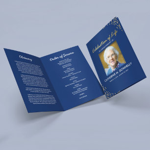 Programa funerario  Orden de servicio Blue Gold