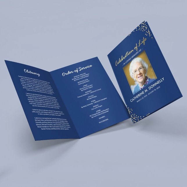 Programa funerario| Orden de servicio Blue Gold (Subido por el creador)