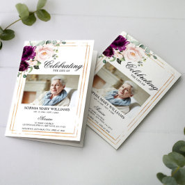 Programa funerario Purple y Rubor | Orden de servi