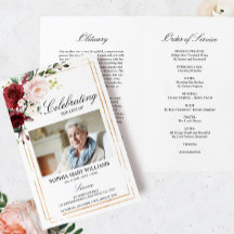 Programa funerario Rosa de Marsala | Orden de serv