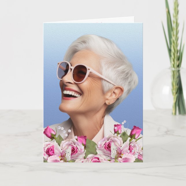 Programa funerario Rosa Lily Photo Keepsake (Anverso)