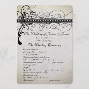 Programa Funky Rustic Luxe Romantic Wedding Program