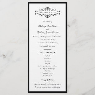 Programa [GAZELLE] Elegante Boda monocromo blanco y negro