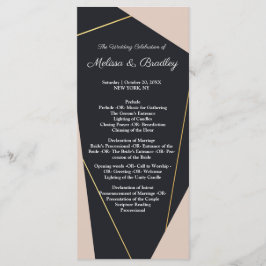 Programa Geométrico rosa negro y oro