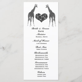 Programa Giraffe Love Wedding