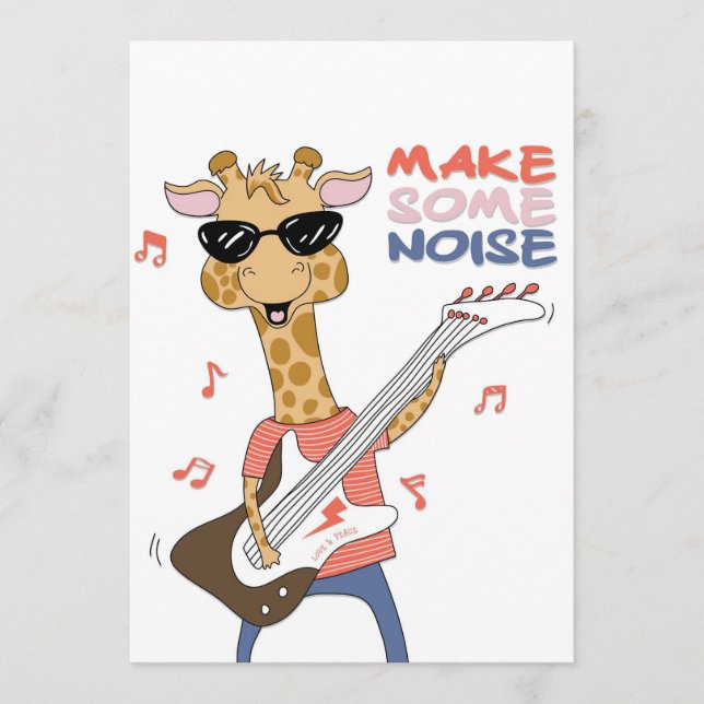 Programa Giraffe Lover Guitarra Giraffe Hacer Algo De Ruido (Anverso)