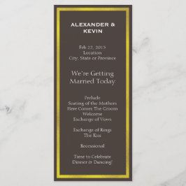 Programa Gold Two Grooms-Gay Wedding