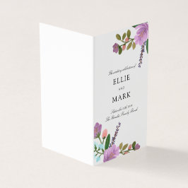 Programa Golightly Floral Mini Wedding