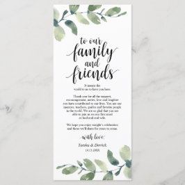 Programa Greeneration Eucalyptus Place Setting Gracias Tarj