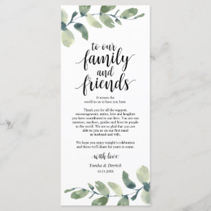 Programa Greeneration Eucalyptus Place Setting Gracias Tarj