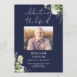 Programa Greenery Memorial Funeral Navy Order Of Service 