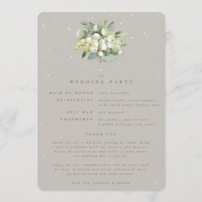 Programa Greige Snowberry+Eucalyptus Bouquet Boda de Invier (Reverso)