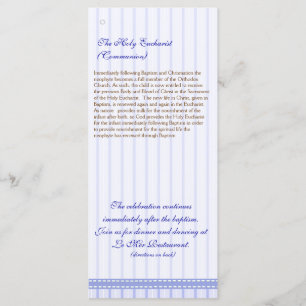 Programa griego del bautismo de la iglesia