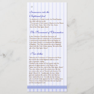 Programa griego del bautismo de la iglesia