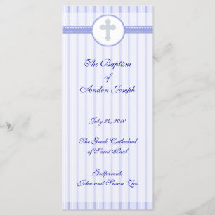 Programa griego del bautismo de la iglesia