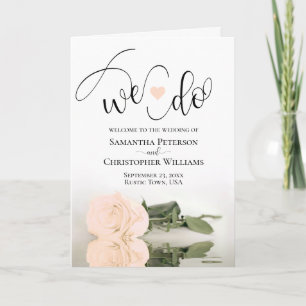 Programa Hacemos Boda Elegante Rosa Peach Pale Peach