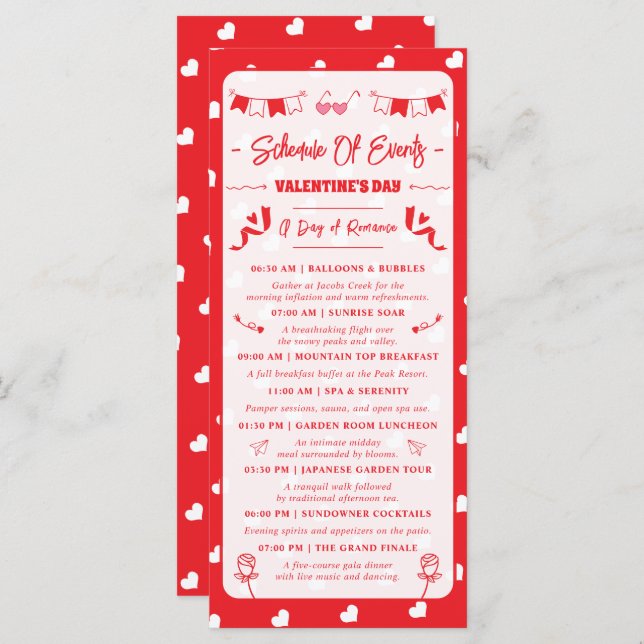 Programa Hearts Happy Valentine's Day Modern Love Pattern (Anverso / Reverso)