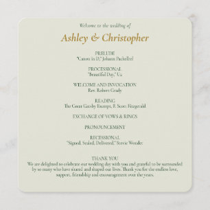 Programa Hermoso Boda de arcilla floral