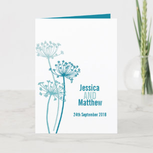 Programa Hermoso boda de perejil de vacas azules de aqua