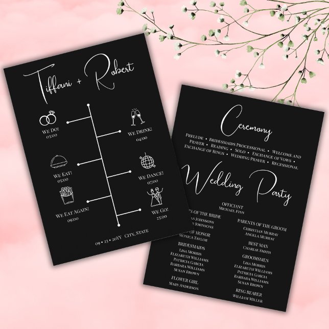 Programa Iconos de Cronología de Boda en Blanco y Negro Mod (Subido por el creador)