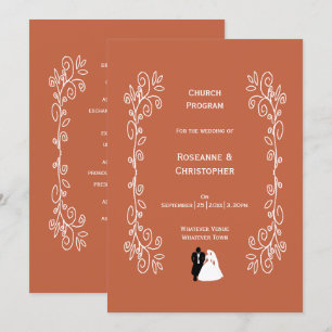 Programa Iglesia Boda de Terracotta Bride Groom